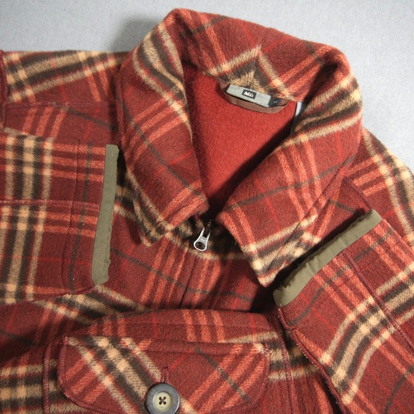 REI Other - Vintage REI Plaid Wool Nylon Heavyweight Men Field Chore Jacket M Retro Cabin